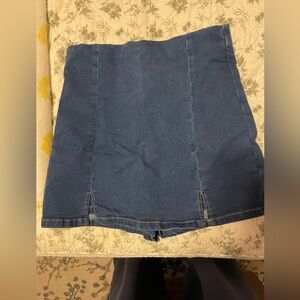 Blue Denim Skort